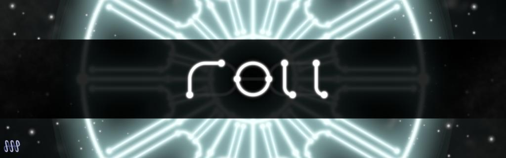 Banner for the game 'roll'.